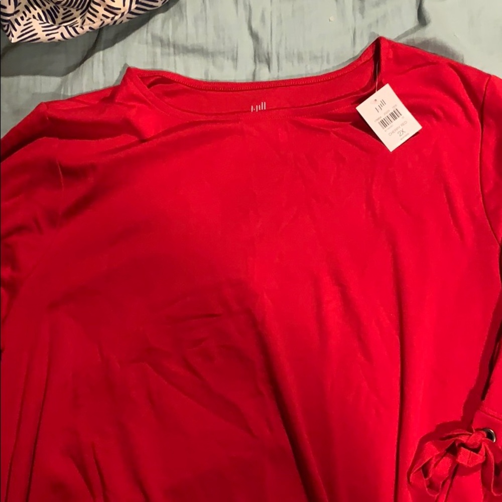 Red blouse